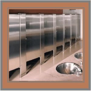 Toilet partition materials for bathroom privacy stalls